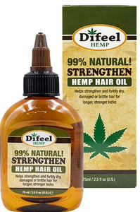 Difeel Hemp 99% Natural! Strengthen Hair Oil - All Star Beauty Complex