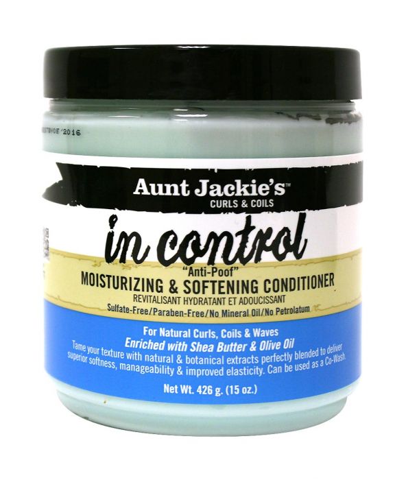 AUNT JACKIE'S IN CONTROL ANTI-POOF MOISTURIZING & SOFTENING CONDITIONER 15 OZ - All Star Beauty Complex