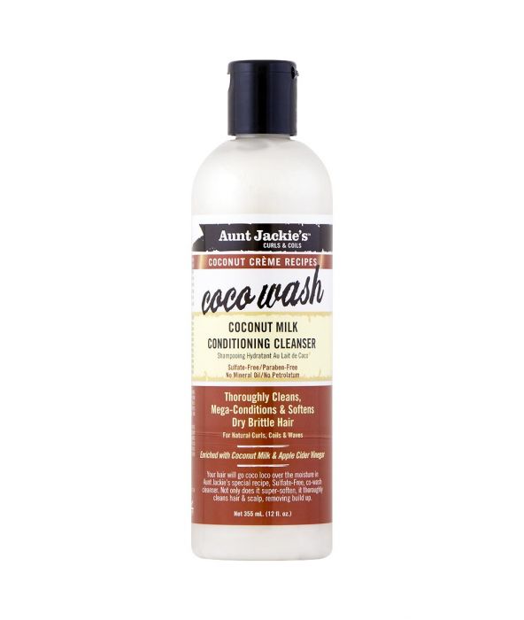 AUNT JACKIE'S COCONUT CREME RECIPES COCO WASH COCONUT MILK CONDITIONING CLEANSER 12 OZ - All Star Beauty Complex
