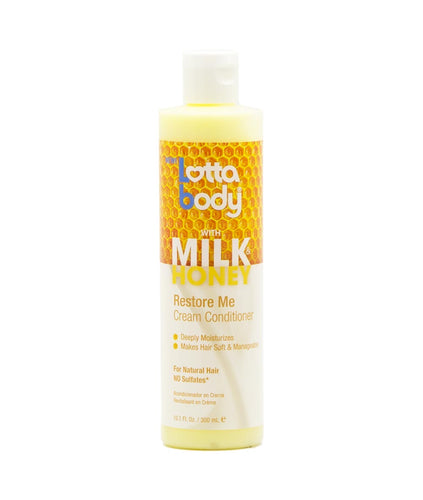 LottaBody Milk & Honey Restore Cream Conditioner 10.1oz - All Star Beauty Complex