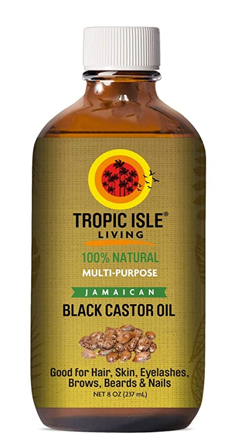 Tropic Isle Living 100% Natural Jamaican Black Castor Oil 8oz - All Star Beauty Complex