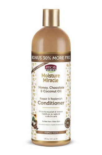 African Pride Moisture Miracle Honey, Chocolate, and Coconut Oil Conditioner 16 oz - All Star Beauty Complex