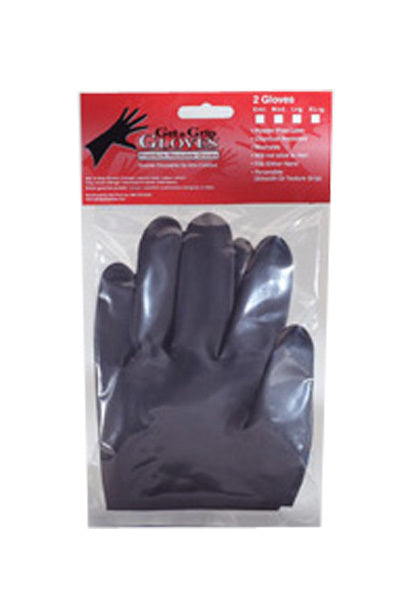 Get a Grip Gloves Reusable Black Gloves Large [2pc/pk] - All Star Beauty Complex