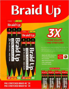 Outre Braid Up 3x Pre-Stretched Hair 56" - All Star Beauty Complex