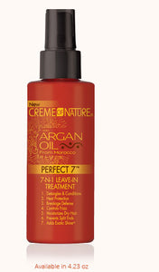 CREME OF NATURE ARGAN OIL PERFECT 7-N-1 LEAVE-IN TREATMENT 4.23 OZ - All Star Beauty Complex